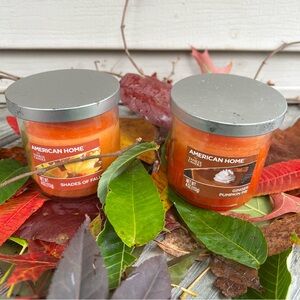 AMERICAN HOME YANKEE CANDLE DUO FALL SCENTED CANDLES